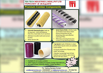 Brush, Spiral Clearer Roller & Lap spools